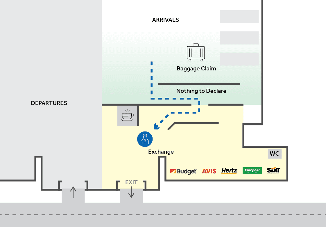 Pafos Airport map